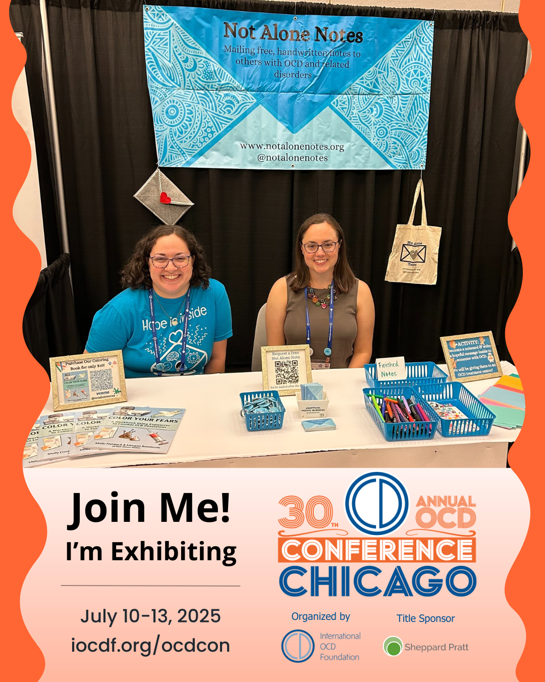 Not Alone Notes will be at OCDcon 2025 – Not Alone Notes